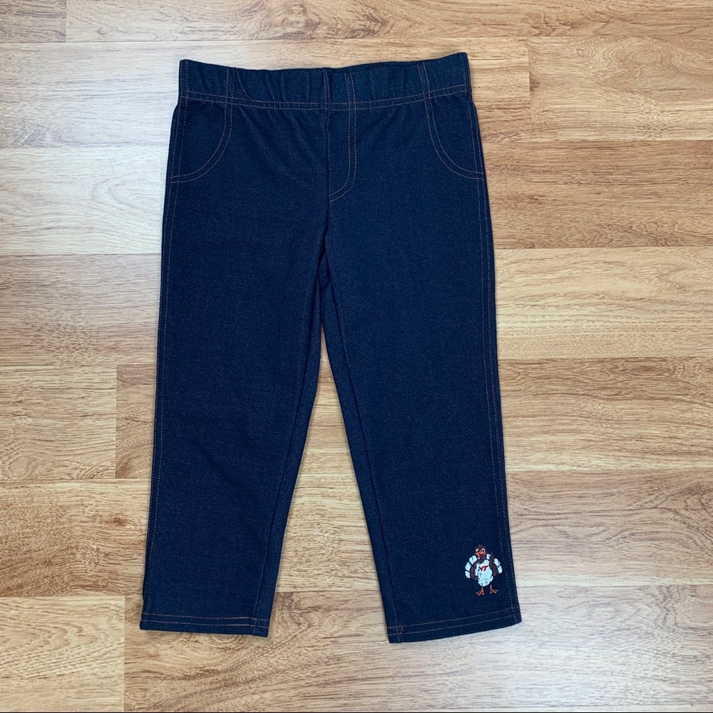 Virginia Tech College Girls Denim Leggings Pants Size 5 T